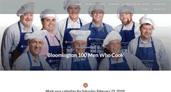 Desktop Screenshot of bloomington100menwhocook.org